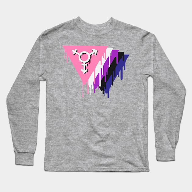 Genderfluid Pride Long Sleeve T-Shirt by Blame_the_Artist